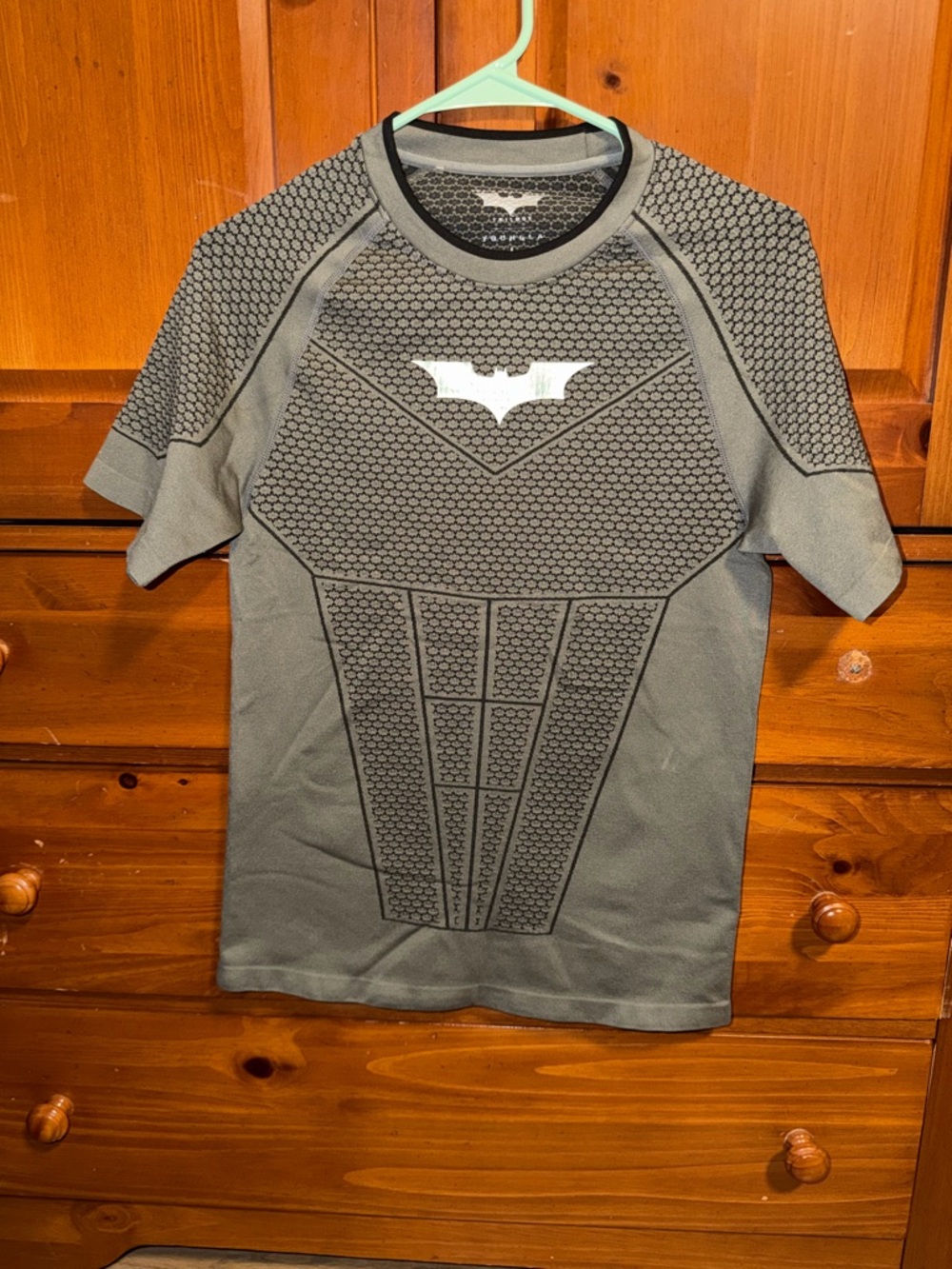 YoungLA Batman Dark Gray Compression Short Sleeve